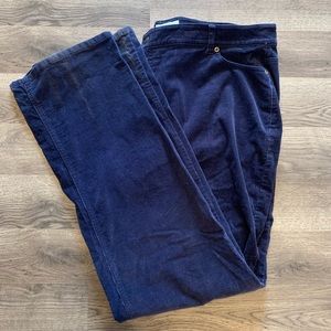 Blue corduroy pants